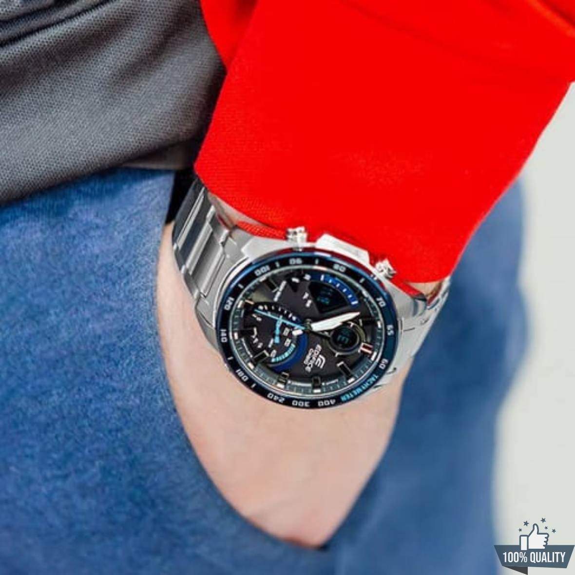 YW-21110 EDI- 01x Silver Watch.
