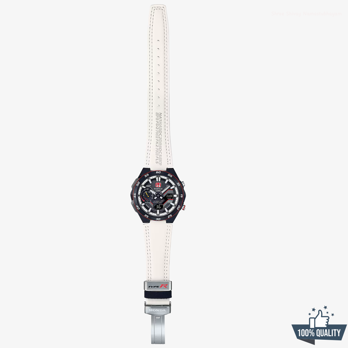 ED-2111533 White Honda Racing Watch.