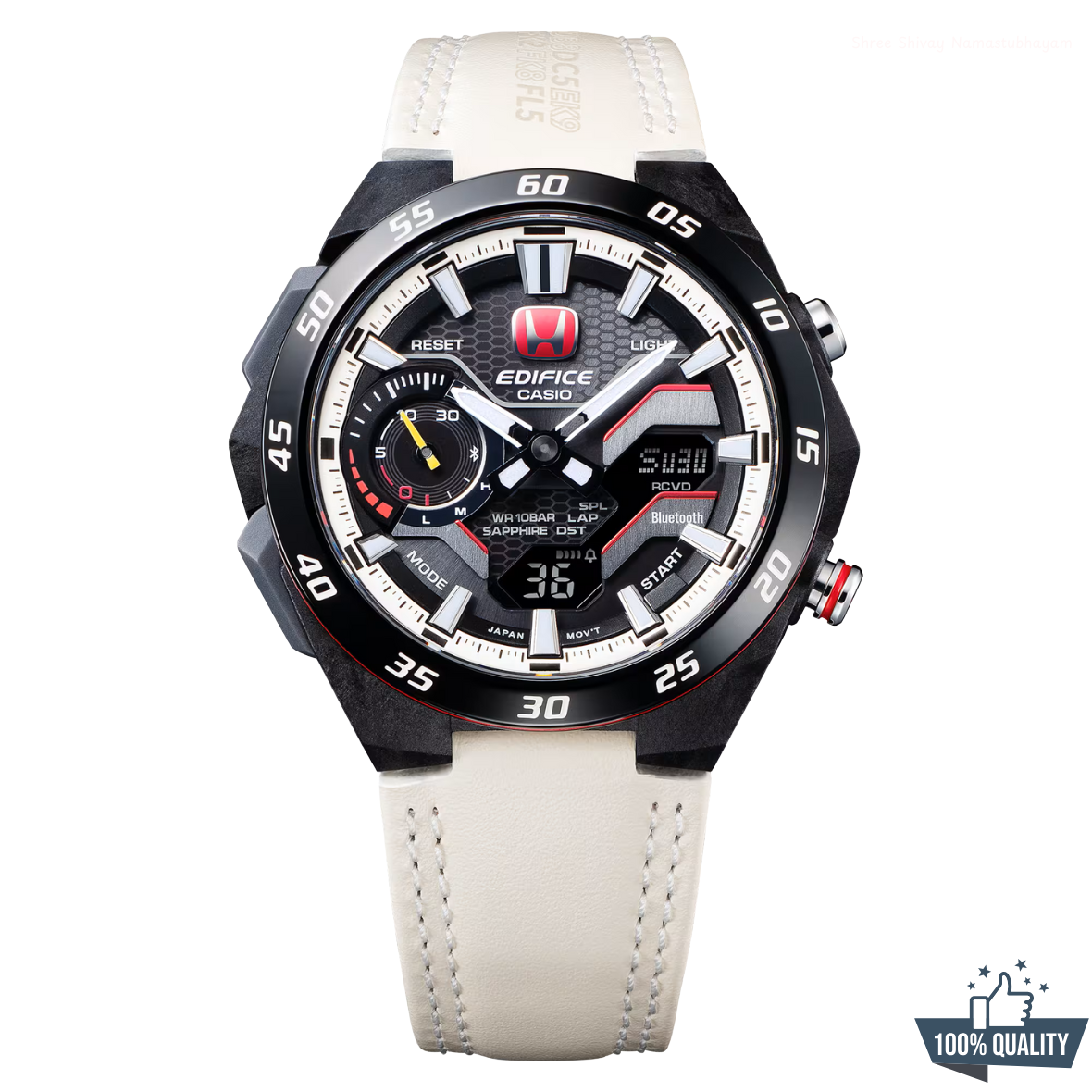 ED-2111533 White Honda Racing Watch.