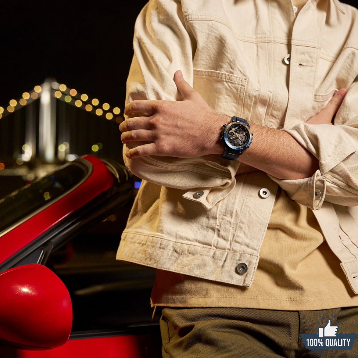 ED-2114512 Blue Honda Racing Watch.