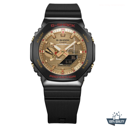 YR-211101 New Black Golden Watch.